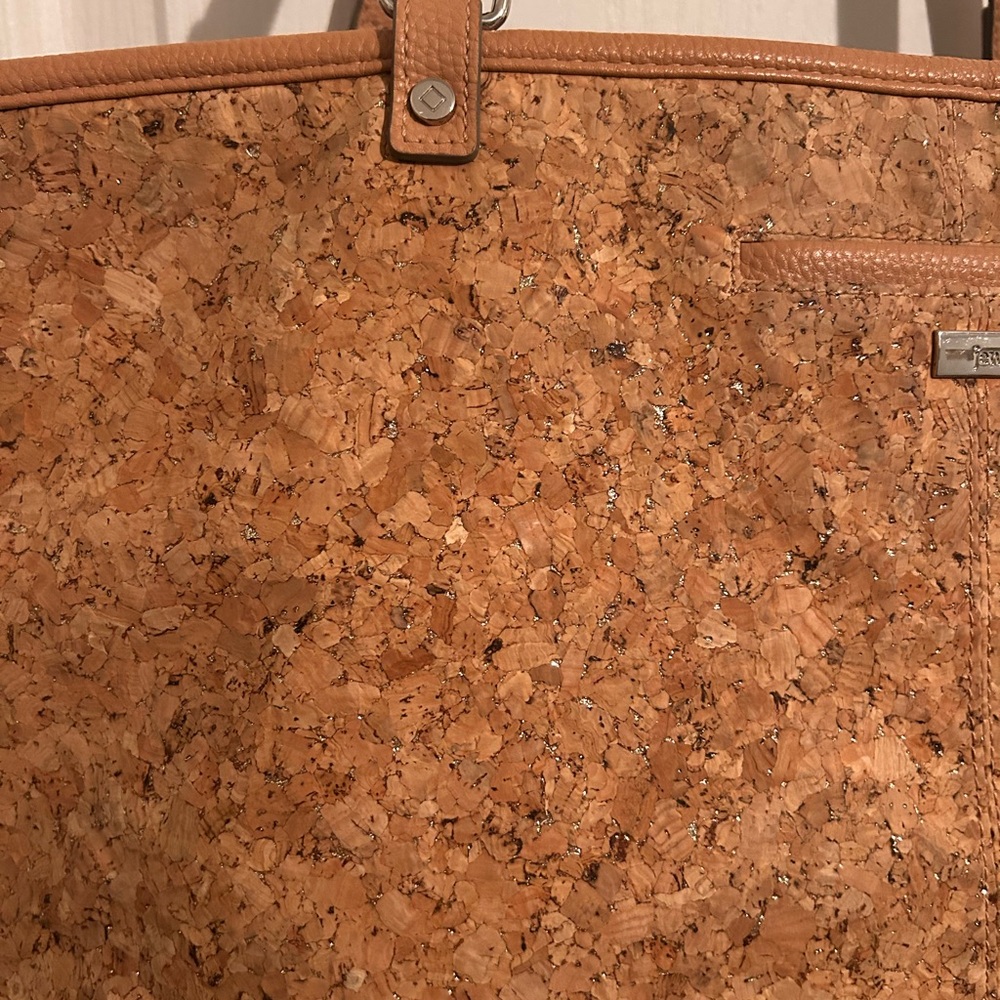 Tan Cork Tote Bag & Matching Wallet - Picture 2 of 7